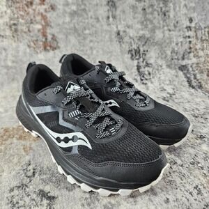 Saucony Excursion TR16 Trail Running Shoes Womens 8.5 Black White S10744-61